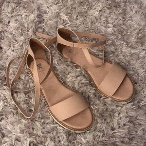 Blush sandals